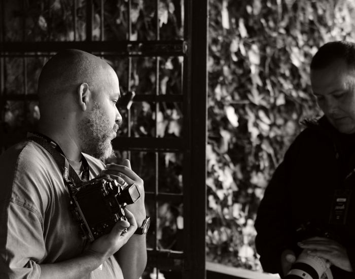 Two-person interview framing